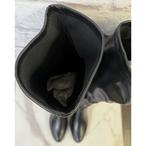 Circus By Sam Edelman Womens Knee High Boots Nat Black Round Toe Ankle Zipper 7M - Picture 8 of 14